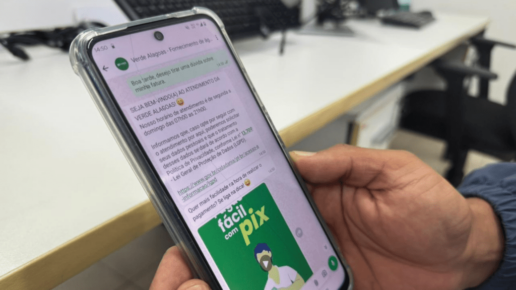 Atendimento digital da Verde Alagoas facilita acesso a serviços e informações