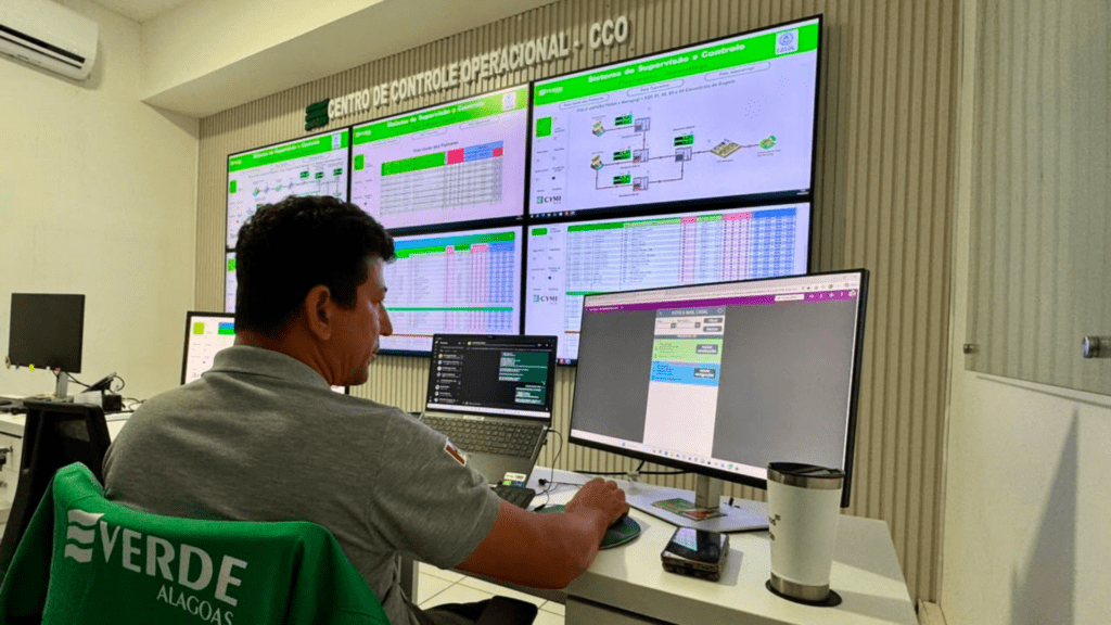 Centro de Controle Operacional monitora abastecimento de água em 27 municípios atendidos pela Verde Alagoas